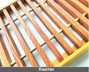 Дерев'яні решітки кольору Каштан для конвектора Polvax