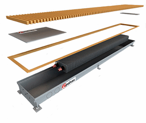 Внутрішньопідлоговий конвектор Polvax KE 230.55