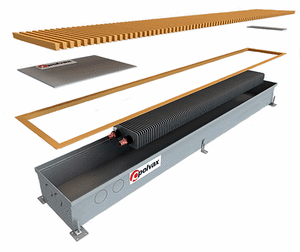 Внутрішньопідлоговий конвектор Polvax KE 230.120