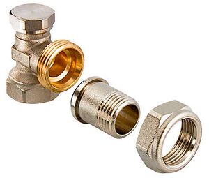 Запірний радіаторний кран кутовий Valtec VT.019