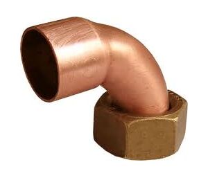 Колено 90° с накидной гайкой, медные фитинги IBP
