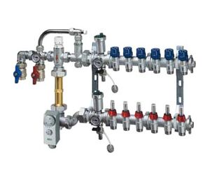 Колектор у зборі з насосно-змішувальним вузлом FAR FK 3584, Кількість виходів: 2 виходи