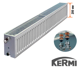 Сталевий низький радіатор Kermi FTV RXK