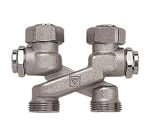 Перехресний вузол нижнього підключення радіатора з перекриттям Herz 1340434