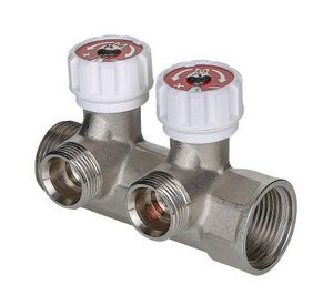 Колектор регулюючий для води під євроконус з вентилями Valtec VTc.570.NE