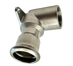 Коліно настінне з МРВ із нержавіючої сталі Isotubi