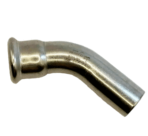 Кутник 45 F-M з нержавіючої сталі Isotubi