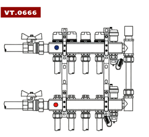 Байпас тупиковий з перепускним клапаном Valtec VT.0666
