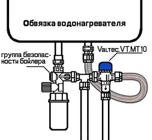 Смесительный трёхходовой термостатический клапан для воды Valtec VT.MT10RU, изображение 2