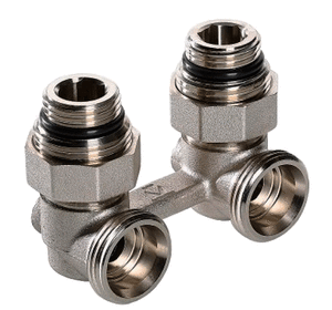 Кутовий вузол нижнього підключення радіатора Valtec VT.345.KNA