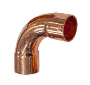 Мідний фітинг коротке коліно з двома муфтами 90° IBP