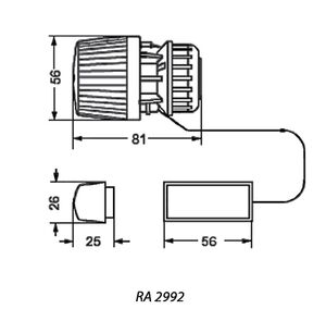 Термоголовка з виносним датчиком Danfoss RA 2992