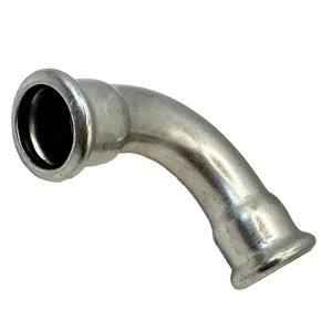 Коліно 90 F-F із нержавіючої сталі Isotubi