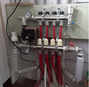 Коллектор теплого пола с смесительным узлом Fado SEN