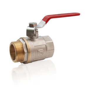 Кульовий кран Fado KNR1 New із внутрішньо-зовнішнім різьбленням та сталевою ручкою