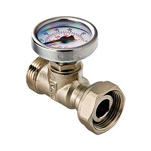 Колекторний трійник з термометром Valtec VT.4615