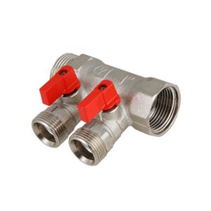 Колектор для води із запірними кранами Valtec VTc.580.NE