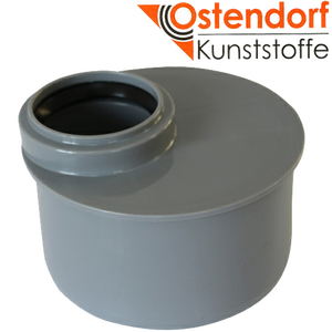 Каналізаційний фітинг редукційний перехідник короткий Ostendorf ТН