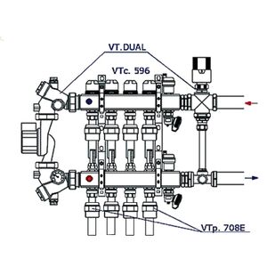 Муфта з накидною гайкою "євроконус" Valtec Vtp.708E