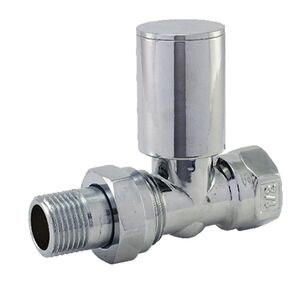 Прямий хромований кран радіаторний Fado RC03