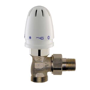 Кран RTL з термоголовкою для теплої підлоги кутовий Herz 1920124