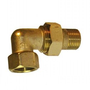 Різьбовий фітинг згін роз'ємний кутовий "американка" Lexline К 0802