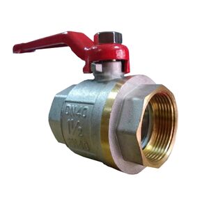 Кульовий кран зі сталевою ручкою Solomon QP151-R Professional внутрішня різьба