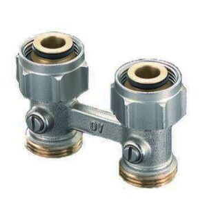 Прямий вузол нижнього підключення радіатора Oventrop "Multiflex F"