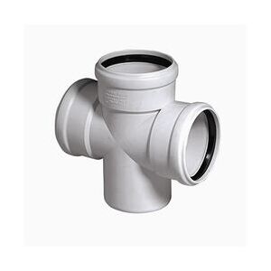 Каналізаційний фітинг хрестовина Rehau Raupiano Plus, Кут поворота: 45°