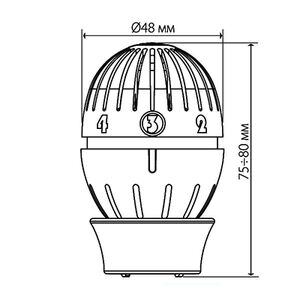 Термоголовка для радіатора Giacomini R470