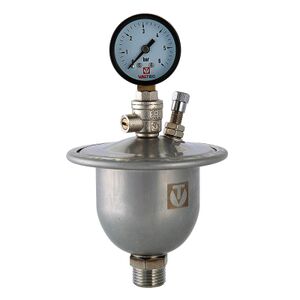 Компенсатор гідроударів мембранний з манометром Valtec VT.CAR20.I