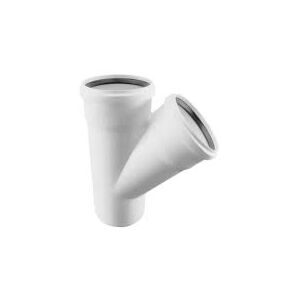 Каналізаційний фітинг трійник Rehau Raupiano Plus, Кут поворота: 45°, Розмір точний: 50