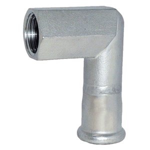 Уголок с внутренней резьбой из нержавеющей стали Raccorderie Metalliche