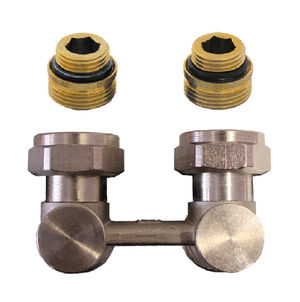 Блок для нижнього кутового підключення радіатора HERZ-3000-RL-1 G 1/2