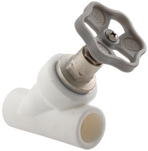 Поліпропіленовий вентильний прямоточний кран Valtec Vtp.714