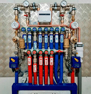 Колектор для води під Євроконус із регулюючими вентилями FAR FK 3821EU