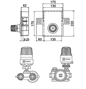 Унібокс для теплої підлоги Fado KLR01