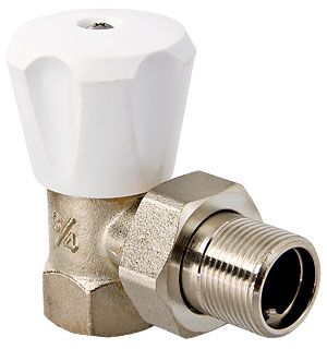 Угловой радиаторный кран с американкой Valtec VT.007