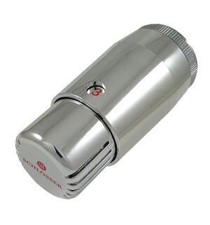 Хромована термоголовка на радіатор Schlosser серії Mini Diamant