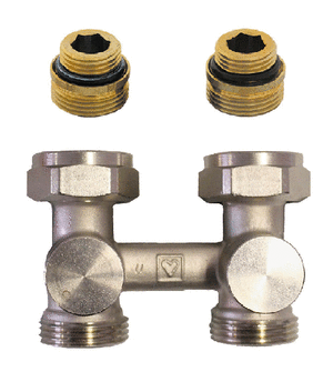 Блок прямого нижнього підключення радіатора HERZ-3000-RL-1 G 1/2