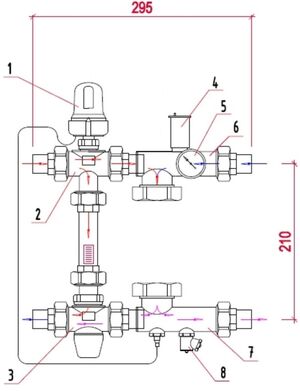 Насосно-змішувальний вузол ICMA M054, зображення 2
